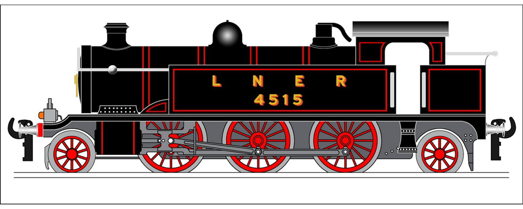 LNER Black - Red Wheels